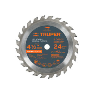 Disco Sierra Circular Truper 4 1/2" x 24 Dientes (Para Madera)